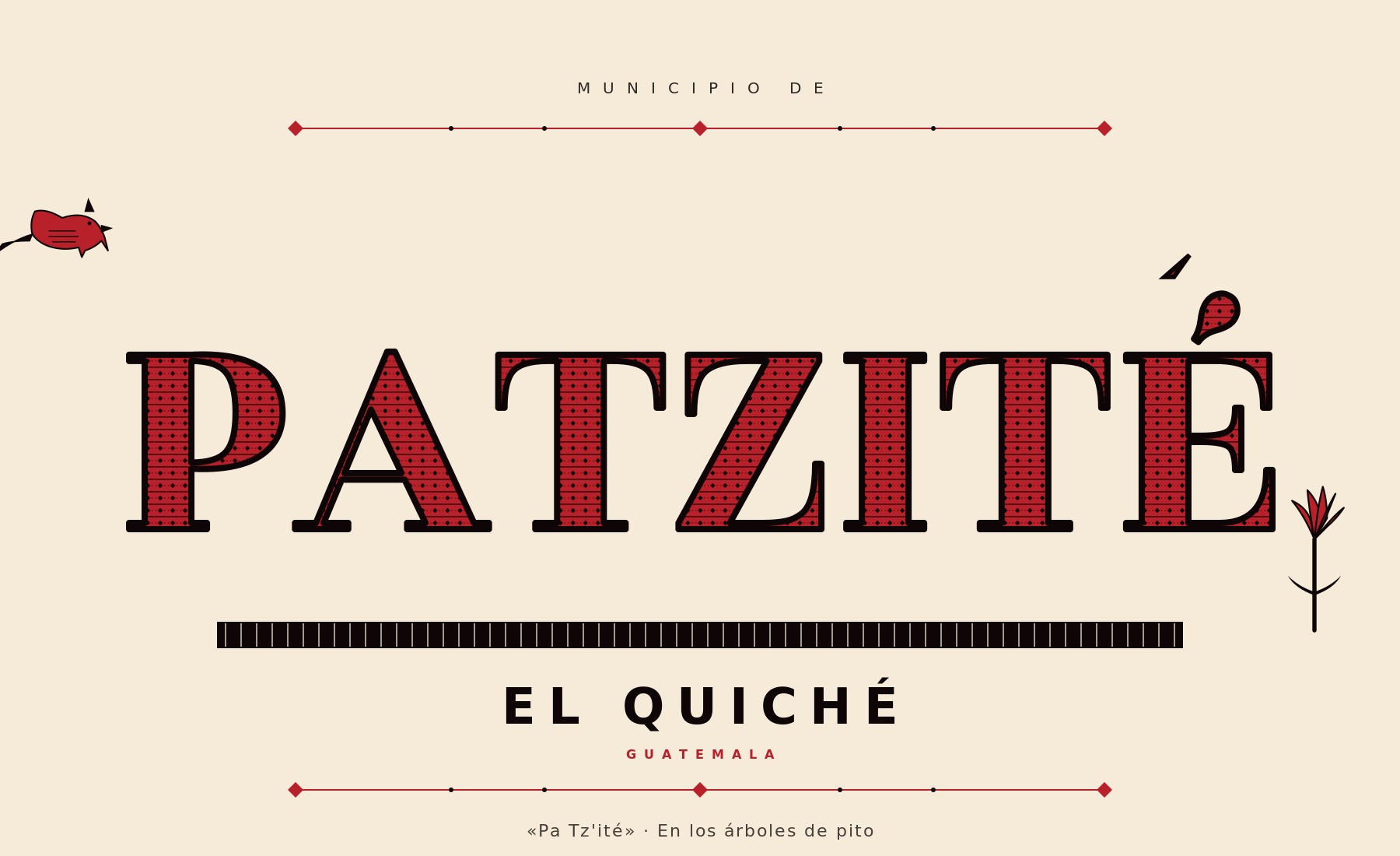 Wordmark Patzité vestido del huipil k'iche'